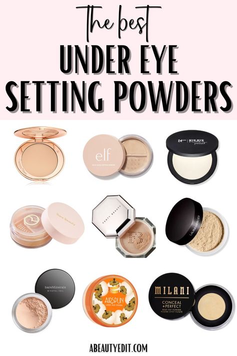 Best Under Eye Setting Powders Best Drugstore Baking Powder, Dewy Setting Powder, Finishing Powder Vs Setting Powder, Best Setting Powder For Dry Skin, Best Setting Powder For Oily Skin, Setting Powder Drugstore, How To Use Setting Powder, Setting Powder How To Apply, Dry Skin Makeup Tips