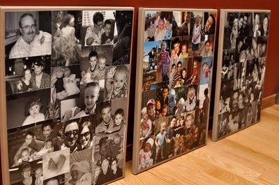 How To: Canvas Photo Collages Collages Ideas, Photo Collage Board, Photo Collage Canvas, Canvas Collage, Collage Board, Idea Room, Photo Collages, Photo Projects, Picture Collage