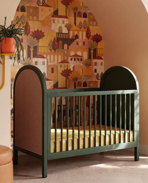 The Bondi Cane 3-in-1 Convertible Crib has playfully arched side panels, curved feet, and woven plant-based cane. AND, this crib is designed to grow with your babe using an included toddler bed conversion rail. Win, win!⁠ ⁠ Available in 4 different colors. Tap for more info!⁠ ⁠ #expecting #newborn #kidsroom #nurserydecor #bedroom #nurseryinspo #newbaby #babylove #babygirl #babysleep #nursery #babyboy #babyessentials Sustainable Nursery, Best Baby Cribs, Mini Crib Sheets, Organic Bedding, Kids Bookcase, Mini Crib, Convertible Crib, Project Nursery, Crib Mattress