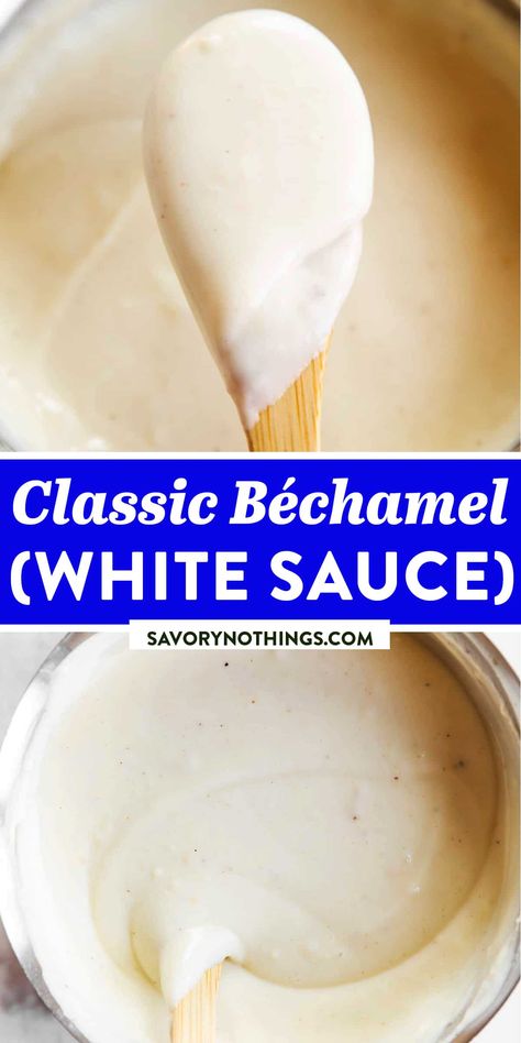 Vegan Butter Substitute, Sauce For Vegetables, Bechamel Sauce Recipe, Béchamel Sauce, Rare Marilyn Monroe, White Sauce Recipes, Classic Lasagna, Gravy Sauce, Bechamel Sauce