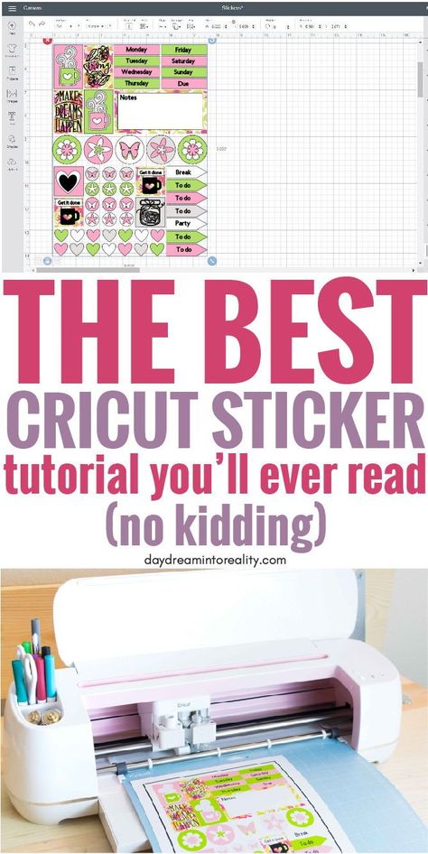 Patchwork, How To Cricut How To Use, Things To Do With Cricut Maker, Stickers On The Cricut, Scrapbook With Cricut Maker, Making Vinyl Stickers With Cricut, Cricut Starter Supplies, How To Make Planner Stickers, Stickers Made With Cricut