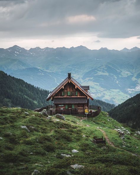 🏔 Early morning on a gorgeous mountain hut 🏠 Simply Tyrol ❤️ . . #lovetirol #hikingadventures #lushgreen #feelaustria #mountainhut… Small House On Mountain, Cabin On Mountain, House On A Mountain, House On Mountain, House Near Mountains, House In Mountains, Mountain Building, House In The Mountains, Mountain Hut