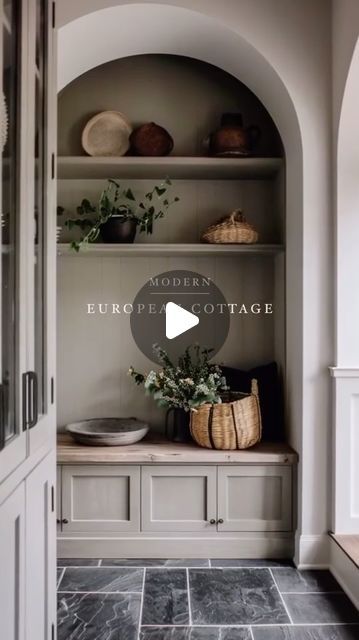 Celeste Jackson Interiors on Instagram: "In My Modern European Cottage Era👌🏻

VC @rangerhome_nw" Modern European Cottage, European Cottage Interiors, Magnolia Home Paint, Minimalist Living Room Ideas, European Cottage, Quaint Cottage, Modern European, Modern Cottage, House Remodel