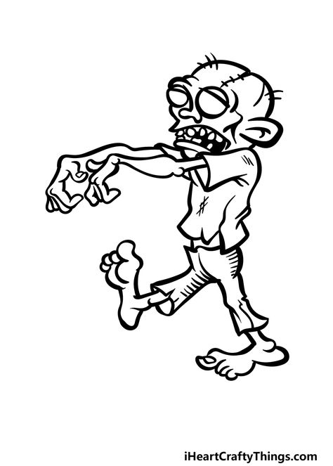 How To Draw A Cartoon Zombie – A Step by Step Guide Zombie Drawing Sketch, Zombie Sketch, Victoria Turner, Zombie Drawing, Cartoon Zombie, Zombie Drawings, Zombie Cartoon, Zombie Tattoos, Evil Fairy