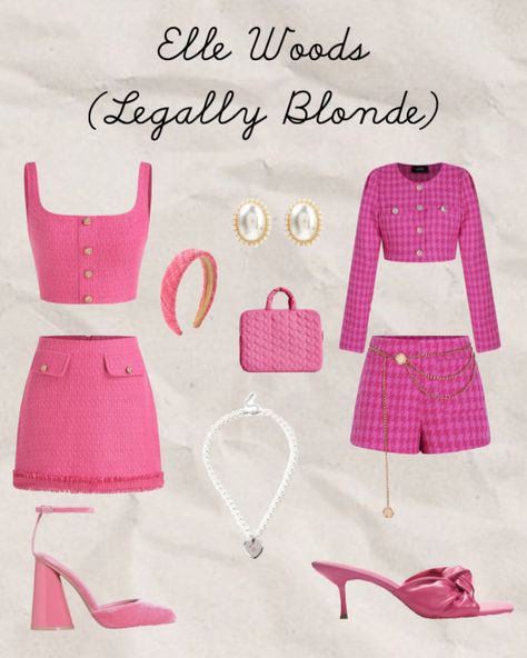 Elle Woods Business Outfits, Legally Blonde 2 Outfits, Legally Blonde Inspired Photoshoot, Legally Blonde Outfit Inspiration, Legally Blonde Fashion, Legally Blonde Outfits Ideas, El Woods Legally Blonde Costume, Legally Blonde Inspired Outfits, Legally Blonde Photoshoot