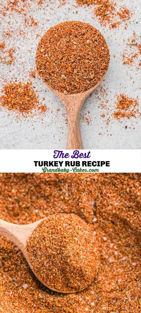 Perfect Turkey Seasoning, Best Rub For Turkey, Fry Turkey Seasoning, Thanksgiving Turkey Spice Rub, Turkey Spice Rub Recipes, Best Turkey Dry Rub, Best Spices For Turkey, Spicy Turkey Rub Recipes, Simple Turkey Seasoning