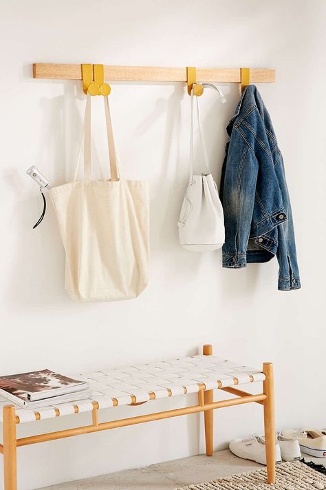 Off the Hook: The Best Modern Coat Hooks — Annual Guide 2017 Stylish Coat Rack, Wall Hooks For Coats, Diy Wall Hooks Entryway, Wall Coat Hooks Entryway, Wall Hangers Hooks, Coat Hooks Entryway Small Spaces, Hallway Coat Hooks, Entryway Wall Hooks, Wall Hooks Entryway