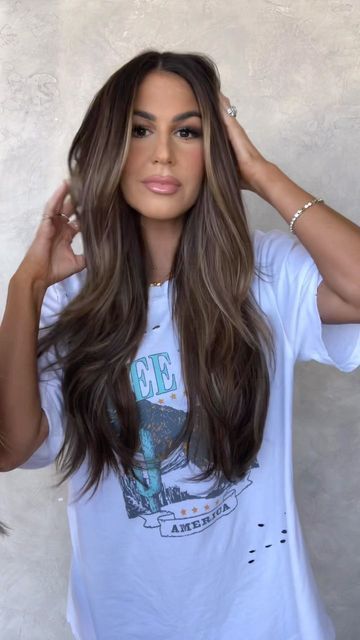 Bellami Hair Extensions Brunette, Hair Extensions 22 Inch, Ibe Extensions Brunette, Brunette Extensions Balayage, 22 Inch Hair Extensions Brunette, 22 Inch Hair Extensions Dark Brown, Long Brown Extensions, Brunette Hair With Extensions, 18inch Hair Extensions