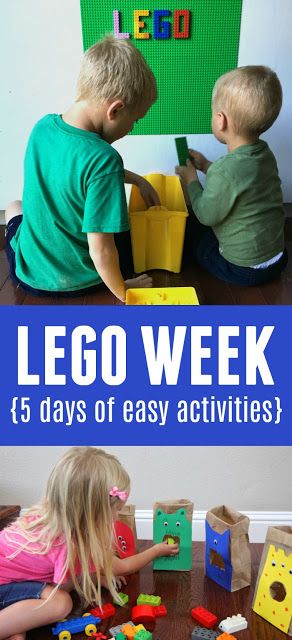 Toddler Approved!: LEGO Week {5 Days of Awesome LEGO Activities for Kids} Lego Activities For Kids, Diy Lego Wall, Lego Boat, Preschool Patterns, Lego Challenge, Relaxing Summer, Lego Girls, Lego Wall, Simple Activities