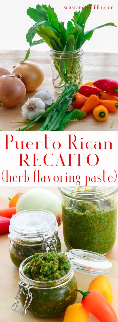 Taino Recipes, Recaito Recipe Puerto Rico, Recaito Recipe, Sofrito Puertorriqueño, Authentic Sofrito Recipe Puerto Rican, How To Make Sofrito Puerto Rico, Sofrito Tomato Cooking Base Recipes, Sofrito Recipe Puerto Rican, Puerto Rican Recipes Rice