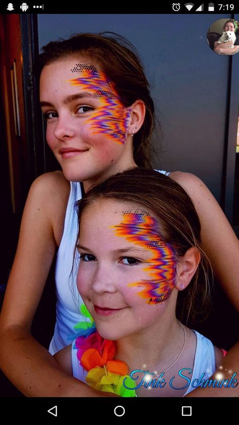 Trippy Makeup, Easy Face Painting Designs, Face Paint Ideas, Face Painting Easy, Kids Face Paint, Face Painting Designs, Facepaint, Paint Ideas, Face Painting