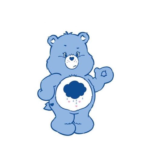 Blue Care Bear, Care Bears Grumpy Bear, Care Bears Vintage, Grumpy Bear, Blue Bear, A Court Of Mist And Fury, Disney Favorites, Cute Doodle Art, Bear Wallpaper