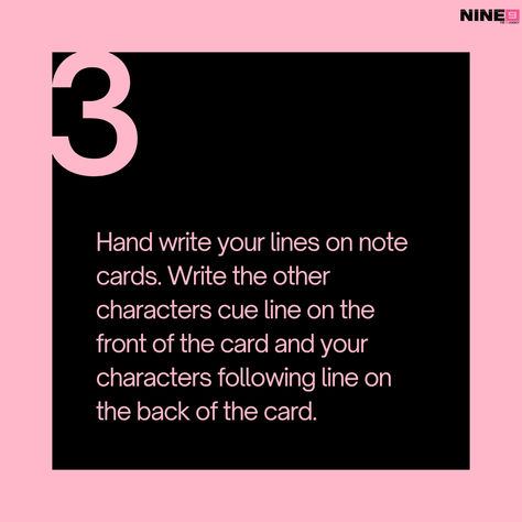 Having issues with your script? Discover the art of line memorization with these top 5 techniques 🙌 How To Remember Lines For A Play, How To Memorize Scripts, Voice Acting Lines, Memorizing Lines Tips Acting, Memorization Techniques Acting, Lines To Practice Acting, Memorizing Lines, Monologue Tips Acting, Method Acting Tips