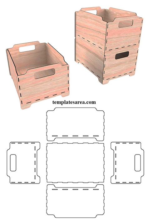 Laser Files Free, Laser Cut Projects, Lézervágott Fa, Diy Laser Engraver, Checker Vest, Wood Laser Ideas, Wooden Box Diy, Laser Cut Box, Stackable Storage Boxes