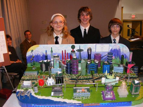 Sustainable City Model, Smart City Model For School, City Model For School Project, Smart City Model, Smart City Project, Science Exhibition Projects, Roof Truss Design, Science Models, City Project