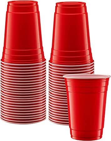 Red Plastic Cups, Plastic Party Cups, Drinking Cups, Homemade Lemonade, Barbecue Party, Drinking Party, Reusable Cups, Red Cups, Red Party