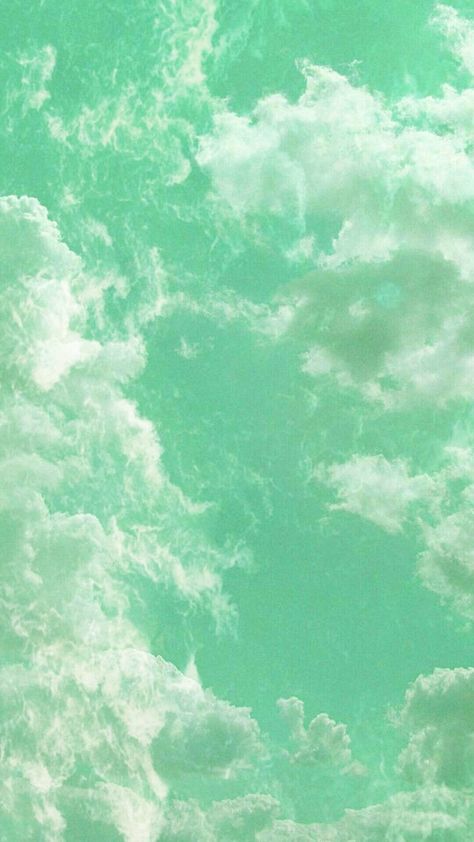 Green Aesthetic Images, Teal Wallpaper Iphone, Wallpaper 2022, Image Cloud, Clouds Wallpaper, Wallpaper Green, Teal Wallpaper, Cloud Wallpaper, Aesthetic Picture