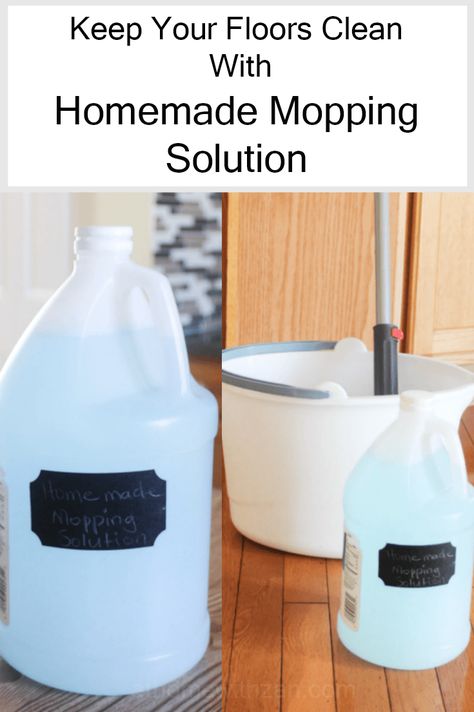 Homemade Mopping Solution – At Home With Zan Homemade Mopping Solution Diy, Mopping With Vinegar, Essential Oil Mop Water, Best Mopping Solution For Tile, Home Made Floor Cleaners, Vinegar Mopping Solution, Floor Mopping Recipes, Natural Mopping Solution, Mop Solution Diy