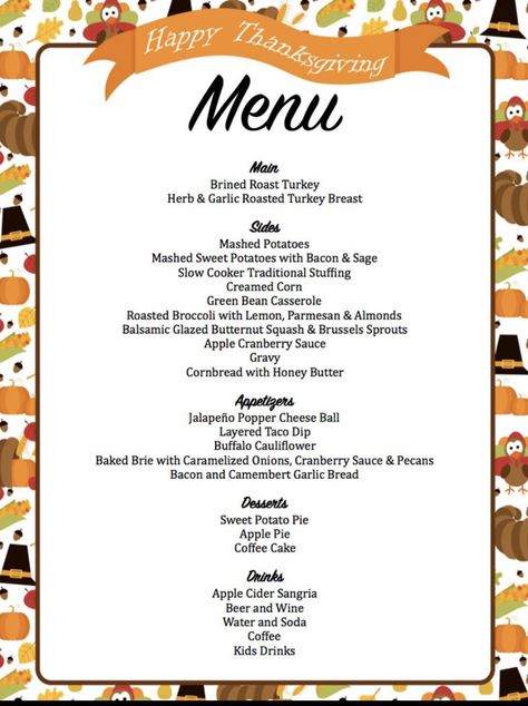 Thanksgiving Checklist, Thanksgiving Planner, Traditional Thanksgiving, Thanksgiving Dinner Menu, Menu List, Decorações Com Comidas, Roast Turkey Breast, Thanksgiving Appetizers, Green Bean Casserole