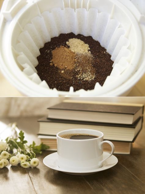 Do This Before Brewing Your Coffee to Instantly Become a Morning Person Chai Coffee Recipe, Blended Coffee Drinks Recipes, Chai At Home, Coconut Oil Coffee Benefits, Coconut Oil Coffee Recipe, Blended Coffee Drinks, Chai Spices, Coconut Oil Coffee, Chai Coffee