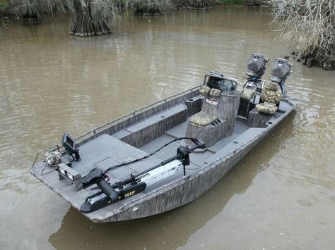 Gator tail Mud Boats, Shallow Water Boats, Duck Hunting Boat, Boat Upgrades, Duck Boat Blind, John Boats, Pesca In Mare, Flat Bottom Boats, Free Boat Plans