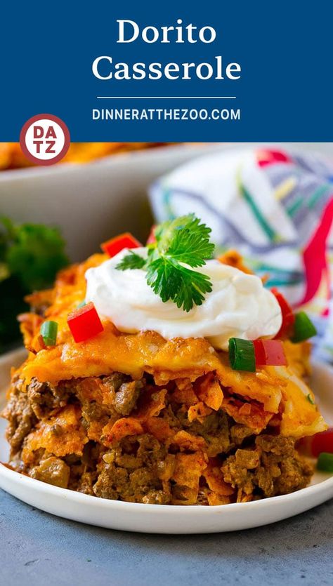 Dorito Casserole Casseroles Beef, Doritos Recipes, Doritos Casserole, Casserole Beef, Dorito Casserole, Mexican Casserole Recipe, Casserole Chicken, Chicken Tikka Masala Recipes, Recipe Mexican