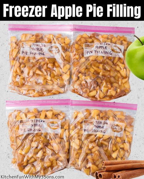 Pie, The Best Apple Pie Filling, Best Apple Pie Filling, Freezer Apple Pie, Freezing Apple Pie, Freezer Apple Pie Filling, Granny Smith Apple Pie, Easy Apple Pie Filling, The Best Apple Pie