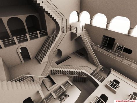 Crazy Stairs | Crazy Stairs Wallpaper Crazy, Stairs, Stairs, Will, Dump #CrazyStairs #stairs... Stairs Illusion, Optical Illusion Stairs, Escher Stairs, Optical Illusions For Kids, Optical Illusions Pictures, Escher Art, 1366x768 Wallpaper, Illusion Pictures, Optical Illusion Wallpaper