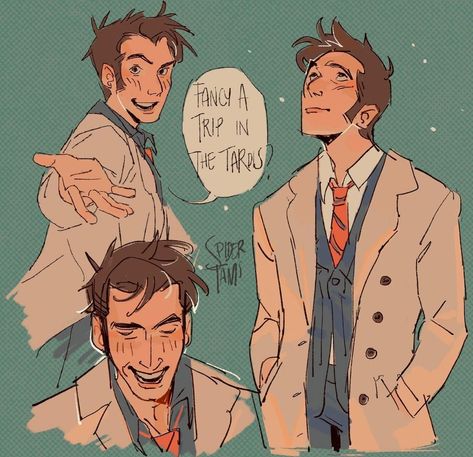 Doctor Fanart, Doctor Who Funny, Doctor Who 10, Doctor Who Fan Art, David Tennant Doctor Who, Tv Doctors, Doctor Who Art, 10th Doctor, Tenth Doctor