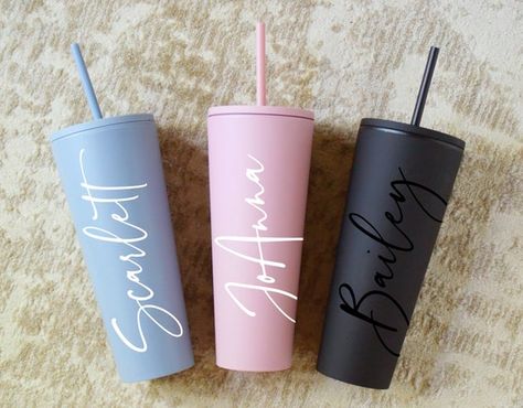 Personalized Tumbler With Lid and Straw Bridesmaids Gifts - Etsy Bachelorette Party Supplies, Clear Tumblers, Acrylic Tumbler, Seal Ring, Tumbler Personalized, Acrylic Tumblers, Personalized Bridesmaid Gifts, Etsy Bridesmaid Gifts, Gift For A Friend