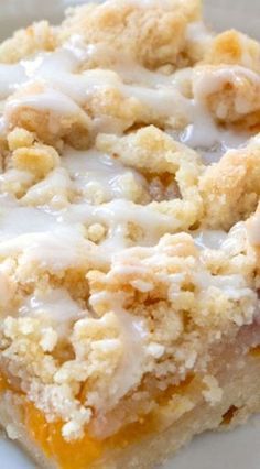 Peach Crumble Bars, Desserts Bars, Bars Ideas, Fresh Peach Recipes, Peach Dessert, Peach Dessert Recipes, Peach Crumble, Beach Location, Peach Desserts