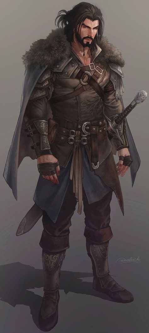 Traveler Commission Male Character, Dungeons And Dragons Characters, Dnd Art, Medieval Clothing, Fantasy Male, Fantasy Armor, Fantasy Warrior, Arte Fantasy, Character Design Male