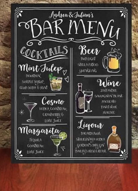 Bar Menu Chalkboard Ideas, Chalkboard Specials Menu Boards, Drink Menu Chalkboard, Chalkboard Drinks, Bar Chalkboard Ideas, Pizza Menu Design, Chalkboard Restaurant, Bar Chalkboard, Chalk Menu