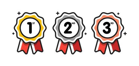 Ribbon Label, Bunny Coloring, Flat Design Icon, First Second Third, Business Labels, Bunny Coloring Pages, Third Place, Seo Ranking, Pencil Toppers