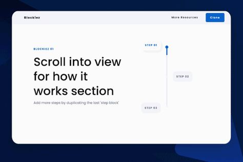 How it works -Scroll into view - Webflow Figma Scroll Animation, How It Works Section Web Design, How It Works Ui Design, How It Works Web Design, Webflow Animation, Website Design Animation, Scroll Animation, Steps Web, Website Animation