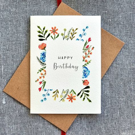 This Birthday Cards item by invisibleye has 11 favorites from Etsy shoppers. Ships from United Kingdom. Listed on 09 Jan, 2023 Personal Birthday Cards, Easy Watercolor Cards Ideas Birthday, Thank You Birthday Card, Posca Birthday Card, Watercolour Flowers Card, Garden Cards Handmade, Diy Card Design, Birthday Cards Doodle, Birthday Card Art Ideas