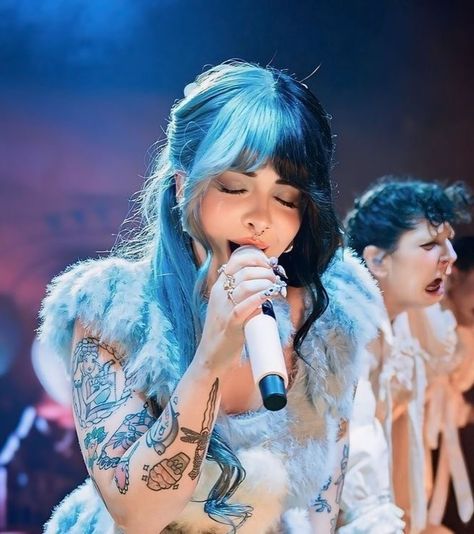 Melanie Martinez Trilogy Tour, Melanie Martinez Music, Melanie C, Trilogy Tour, Melanie Martinez Photography, Melanie Martinez, Blue Hair, Photo Dump, Ariana Grande