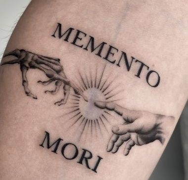 Blitz Tattoo, Memento Mori Tattoo, Traditional Tattoo Stencils, Behind Ear Tattoos, Good Tattoo Quotes, Tatoo Inspiration, Lion Tattoo Design, Neck Tattoo For Guys, Religious Tattoos