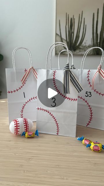 Diy Baseball Snack Bags, Baseball Bags Goodie, Baseball Bag Tags Diy, Baseball Tournament Goodie Bags, Baseball Goodie Bag Ideas, Baseball Goodie Bags For Players, Baseball Gift Bags, Baseball Treat Bags, Baseball Goodie Bags