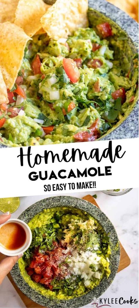 Gucomole Recipe, Guacamole Recept, Easy Guacamole Recipe, Homemade Guacamole Recipe, Guacamole Recipe Easy, Best Guacamole, Best Guacamole Recipe, Easy Guacamole, Vegan Side Dishes