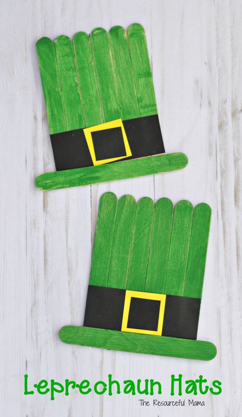 Have fun creating with your preschooler or toddler and these 20 Lucky St. Patrick's Day Crafts for Kids! Easy projects that are fun for craft time! #thecraftyblogstalker #stpatricksdaycrafts #kidcrafts #StPatricksDaydecorations #StPatricksDayactivities #stpatricksday Leprechaun Hat Craft, Crafts Snowman, Leprechaun Craft, Fete Saint Patrick, March Crafts, St Patricks Crafts, St Patricks Day Crafts For Kids, St Patrick Day Activities, Leprechaun Hat