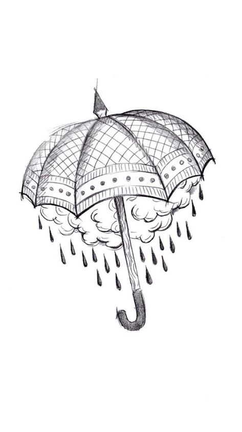 Fine Line Umbrella Tattoo, Minimalist Umbrella Tattoo, Cute Umbrella Tattoo, Raining Umbrella Tattoo, Dussehra Greetings, Rain Tattoo, Umbrella Tattoo, Umbrella Drawing, Creative Inspiration