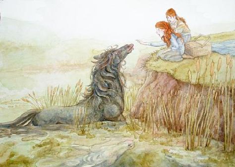 Six Celtic Mythological Creatures you may not know Kelpie Horse, Scottish Folklore, Celtic Myth, Scotland History, Celtic Culture, Legends And Myths, The Boogeyman, Celtic Mythology, Mythological Creatures