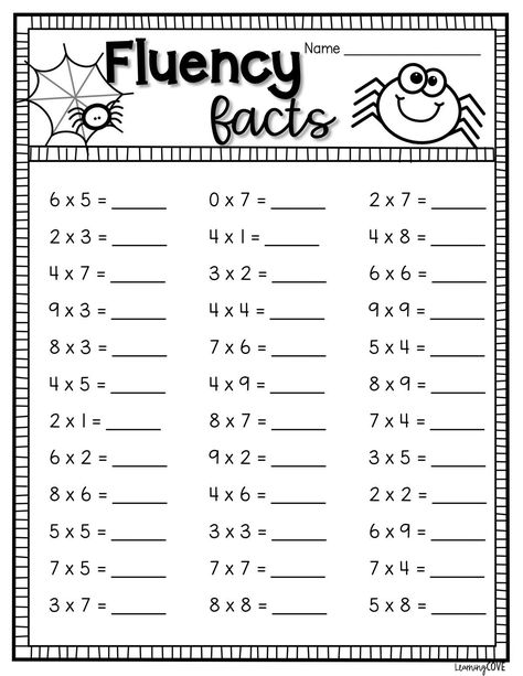 Halloween Multiplication, Printable Multiplication Worksheets, Multiplication Facts Worksheets, Math Multiplication Worksheets, Halloween Math Worksheets, Math Fact Worksheets, Fun Math Worksheets, Math Practice Worksheets, Math Addition Worksheets