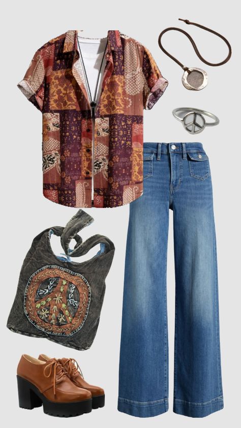 Men’s 70s hippie inspired outfit #outfitinspo #vintage #hippie #70s Hippie Outfits Men, Hippie Inspired Outfits, 70s Hippie Outfits, Hippie Men, Hippie 70s, 70s Hippie, Vintage Hippie, Hippie Outfits, Outfit Inspirations