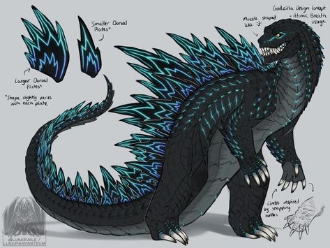 Monsterverse Kaiju Oc, Mythical Creature Art, Monsters Art, Kaiju Design, Godzilla Comics, Godzilla Wallpaper, All Godzilla Monsters, Pokemon Breeds, Fantastic Beast