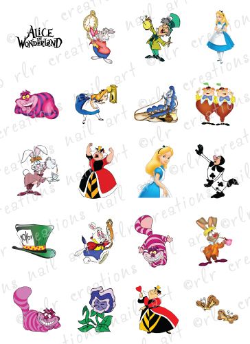 Toy Story Nails, Alice In Wonderland Nails, Alice And Wonderland Tattoos, Nails Disney, Alice In Wonderland Drawings, Alice In Wonderland Characters, Wonderland Characters, Mad Hatters Tea Party, Wonderland Tattoo