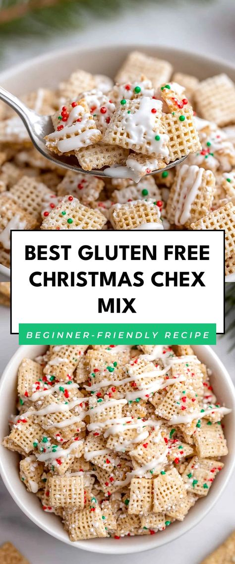 Image for Best Gluten Free Christmas Chex Mix Easy Gluten Free Christmas Dinner, Gluten Free Snacks Homemade, Gluten Free Movie Night Snacks, Allergen Free Christmas Treats, Christmas Baking Ideas Gluten Free, Gluten Free Holiday Snacks, Gluten Free Haystacks Recipe, Gluten Free Nuts And Bolts Recipe, Chex Mix Gluten Free