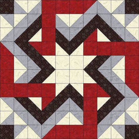 Triangle Quilt Pattern, Big Block Quilts, Painted Barn Quilts, Cross Quilt, Barn Quilt Designs, Quilting Designs Patterns, Quilt Modernen, Half Square Triangle Quilts, Quilt Block Patterns Free