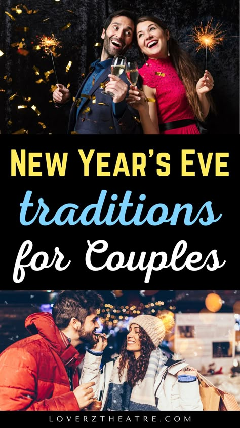 Are you looking for a list of romantic New Year's Eve traditions every couple should explore? The holiday season is the perfect time for couples to create new and beautiful memories, and New Year's Eve is the perfect time to bond as a couple. See these 15 of the best New Year’s Eve traditions for couples New Year’s Eve For Two At Home, New Years At Home Ideas Couples, Cute Traditions For Couples, New Year’s Eve Questions For Couples, Couples On New Years, New Year’s Eve Date Night In, New Year Ideas For Couples, New Year Date Ideas Couple, New Year’s Eve Traditions For Couples